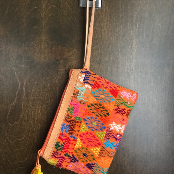 Trades of Hope Mosaic Multicolored Embroidered Clutch - Picture 2 of 7